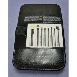 Sephora Ultimate Travel Tool kit Brush Set Black 8 pc $210 Value Brand New